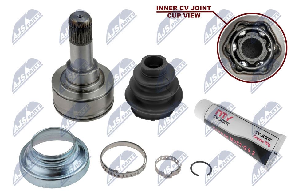 Homokineet reparatie set, aandrijfas Achteras