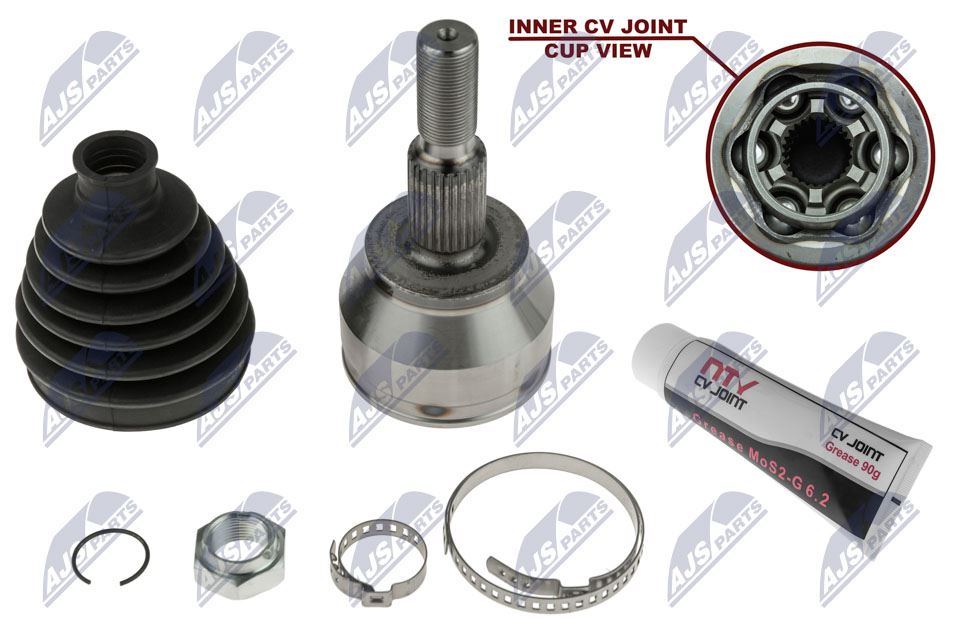Homokineet reparatie set, aandrijfas Vooras links