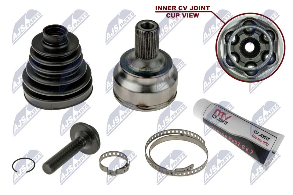 Homokineet reparatie set, aandrijfas Vooras links
