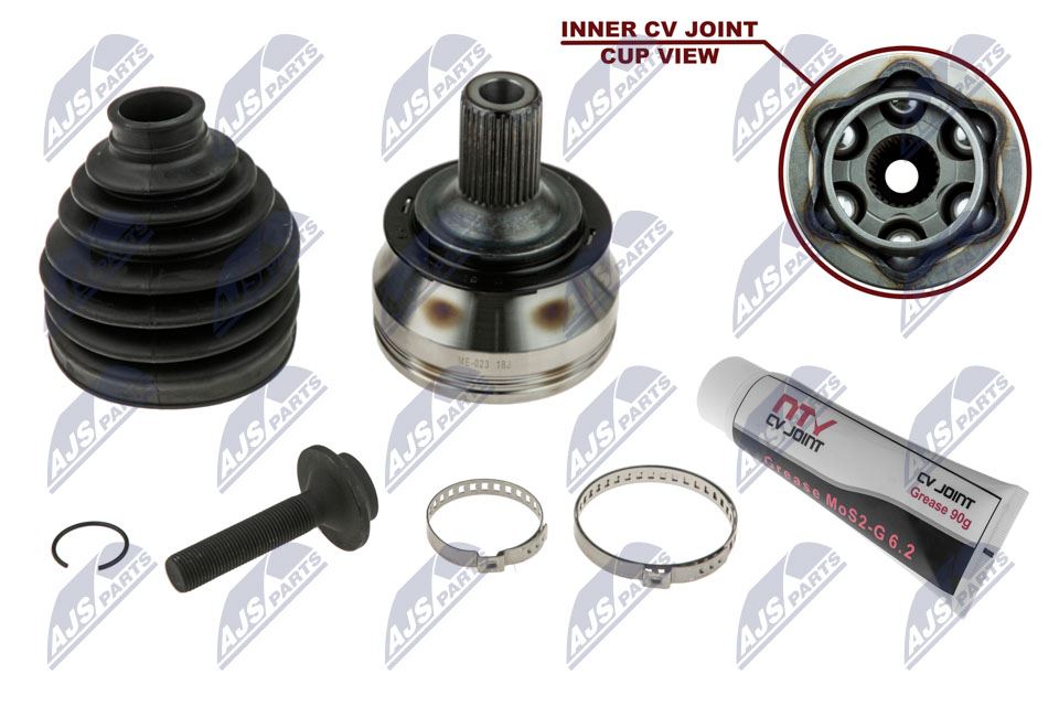 Homokineet reparatie set, aandrijfas Vooras links