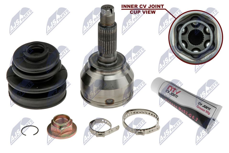 Homokineet reparatie set, aandrijfas Vooras links