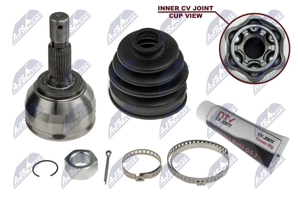 Homokineet reparatie set, aandrijfas Vooras links