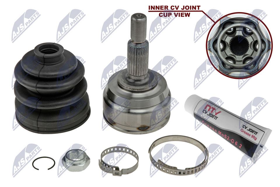 Homokineet reparatie set, aandrijfas Vooras rechts