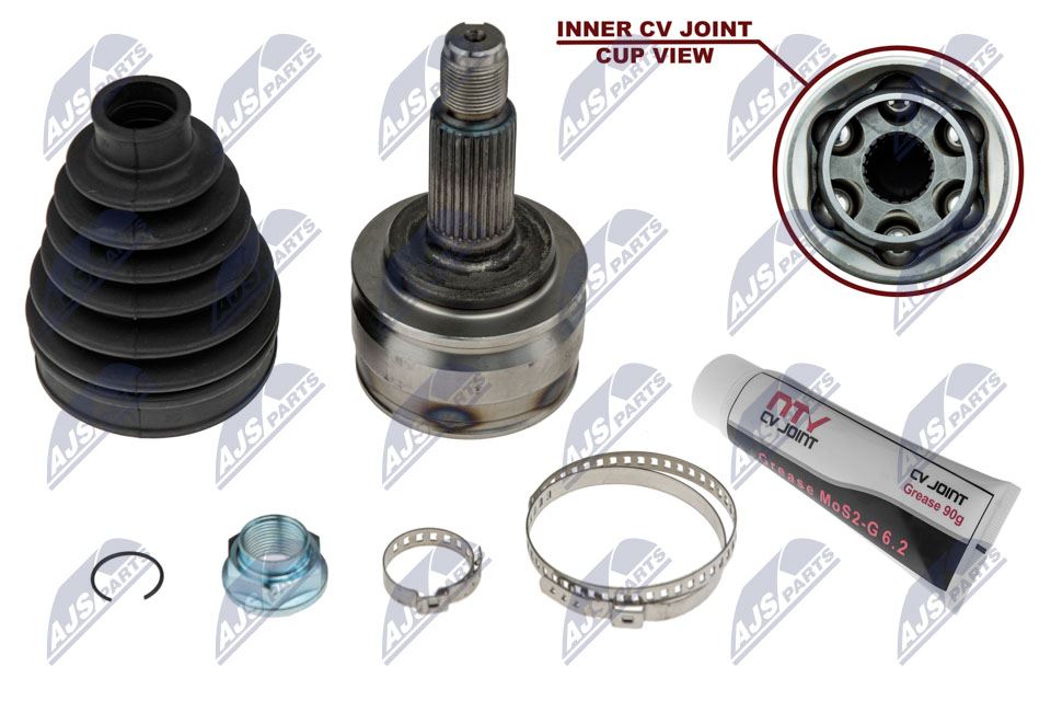 Homokineet reparatie set, aandrijfas Vooras