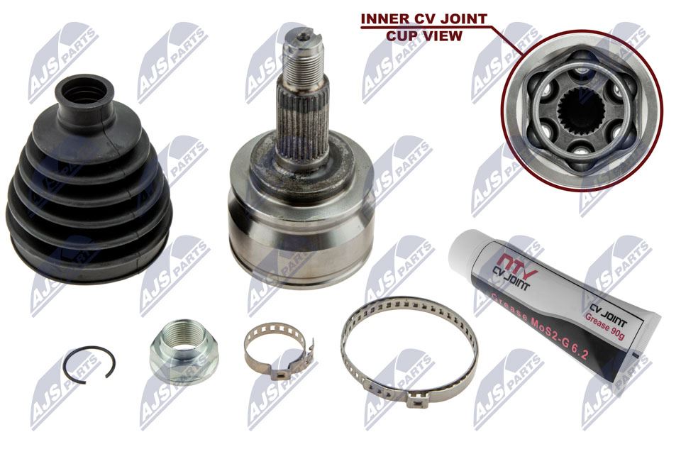 Homokineet reparatie set, aandrijfas Achteras