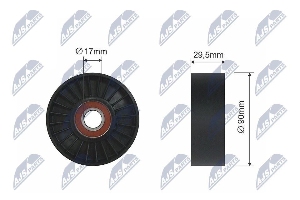 Geleide rolomdraairol, Poly V-riem
