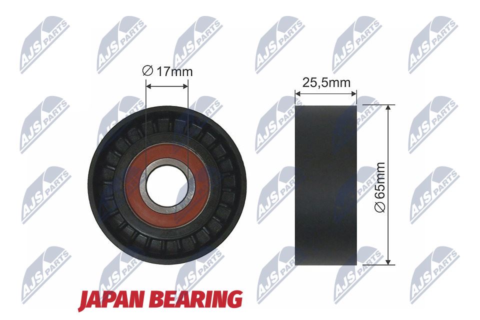 Spanrol, Poly V-riem Bovenaan