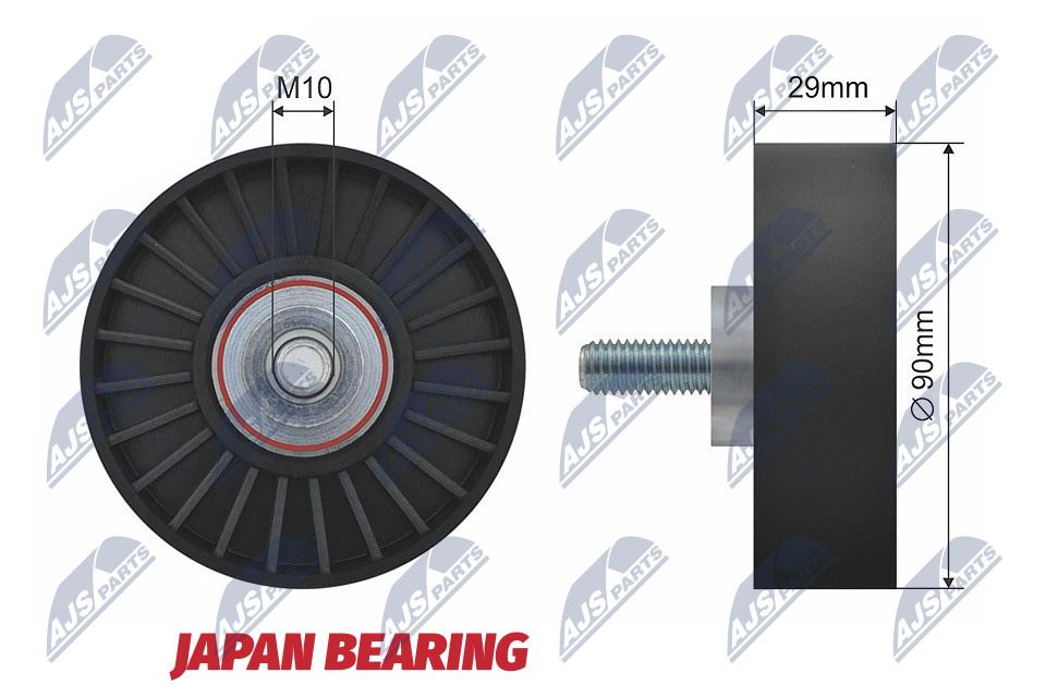Geleide rolomdraairol, Poly V-riem