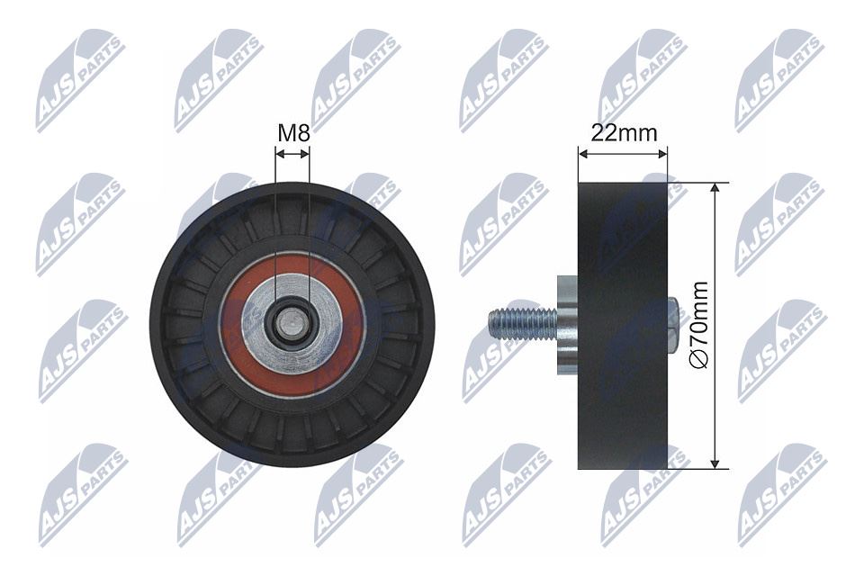 Geleide rolomdraairol, Poly V-riem